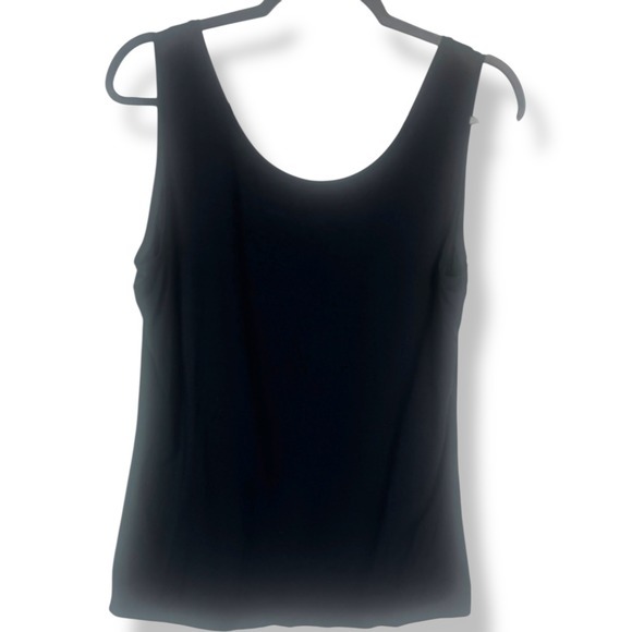 Hanro of Switzerland Black Tank Top Womens Size XL Casual Quiet Luxury Cozy Soft - Picture 1 of 11